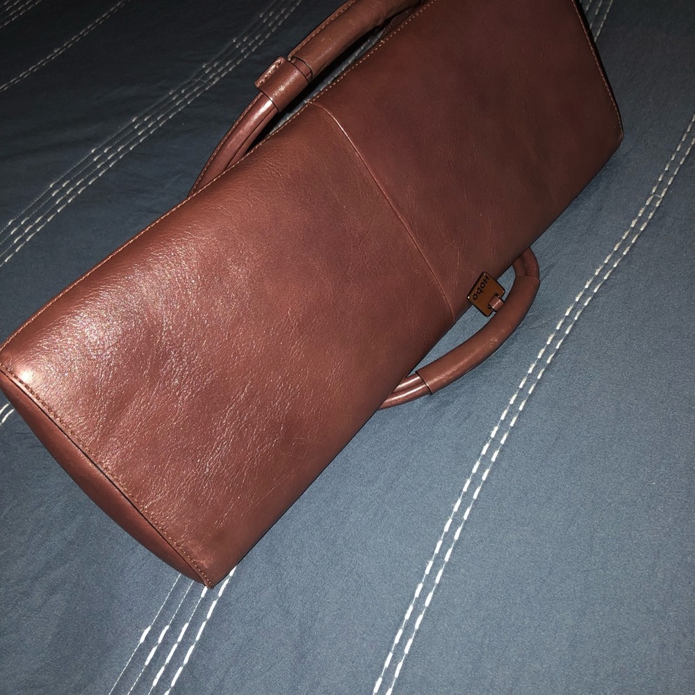 HOBO Chestnut Brown Leather Top-Handle Shoulder Bag - Picture 5 of 5